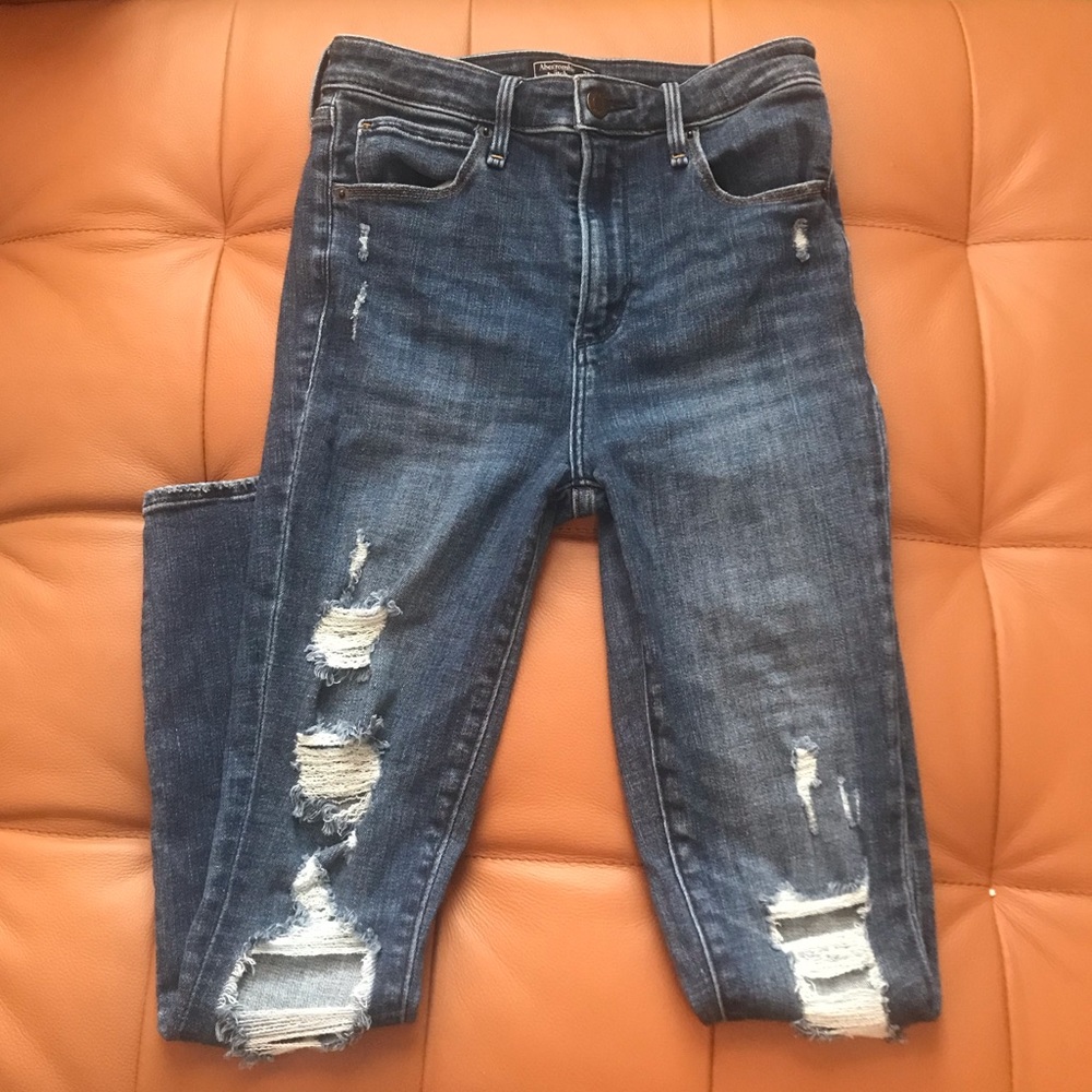 Abercrombie High Rise Super Skinny Jeans